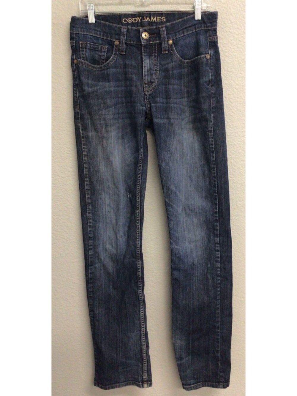 Cody James Mens Straight Leg Stretch Denim Jeans Size 31 X 36 Flaw